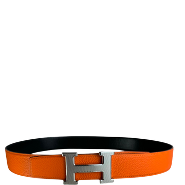 HM BELT TOGO SWIFT SILUVER BUCKLE ORANGE 38MM