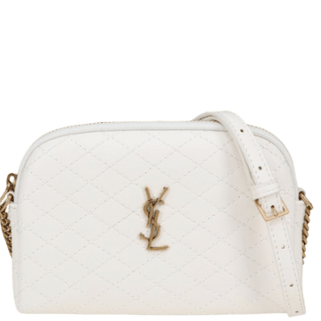 SAINT LAURENT GABY ZIPPED POUCH IN QUILTED LAMBSKIN