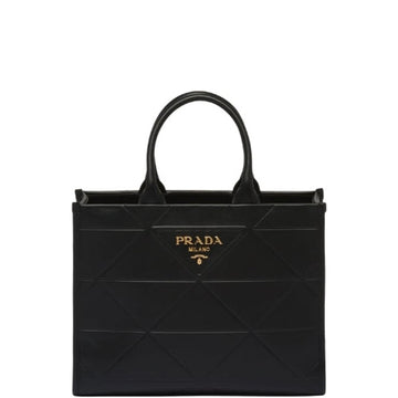 PR LARGE LEATHER HANDBAG BLACK 1BA378ASKF0002VOCO