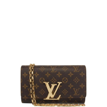 LUV MONOGRAM MESSENGER 23CM BROWN WALLET