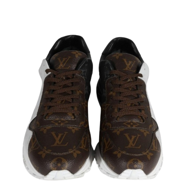 LUV RUN AWAY SNEAKER MONOGRAM CANVAS BLACK/WHITE/BROWN