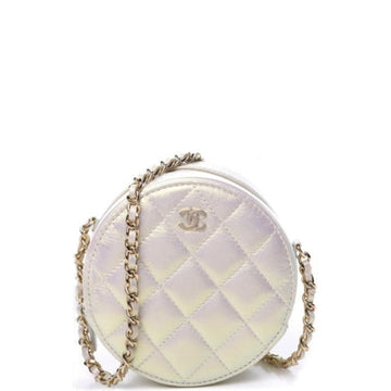 CHL CLUTCH WITH CHAIN IN WHITE 17.5CM