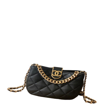 CHL SMALL HOBO BAG GOLD HARDWARE BLACK
