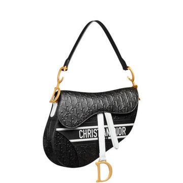 DIR SADDLE BLACK OBLIQUE PERFORATED 25CM