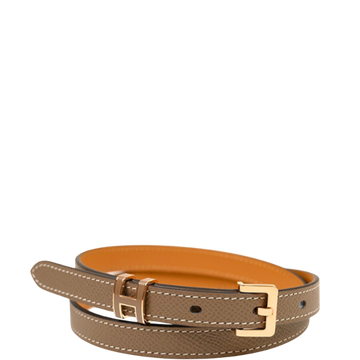 HM LEATHER  BELTS POP H GREY 15MM