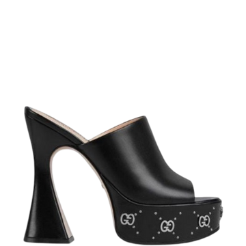 SANDAL GG WOMEN'S PLATFORM SLIDE SANDAL BLACK 740426 C9D00 1000