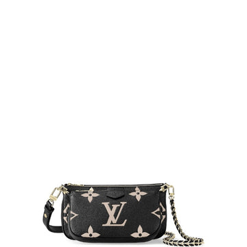 LUV MULTI POCHETTE ACCESSOIRES BLACK AND BEIGE 18CM M45777
