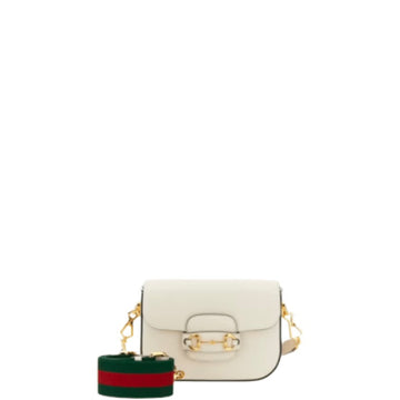 GG HORSEBIT 1955 MINI BAG IN WHITE 658574 18YSG 9068