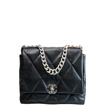 CHL 19 MAXI HANDBAG BLACK 14IN/36CM
