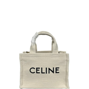 CE SMALL CABAS THAIS IN TEXTILE WITH JACQUARD IN WHITE 25CM