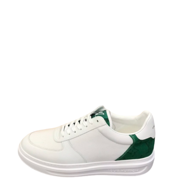 LUV RIVOLI SNEAKER MONOGRAM METALLIC CANVAS WHITE/GREEN