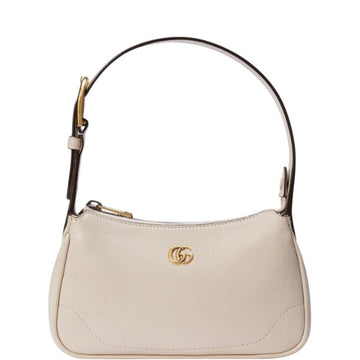 GG APHRODITE WHITE SHOULDER BAG WITH DOUBLE G