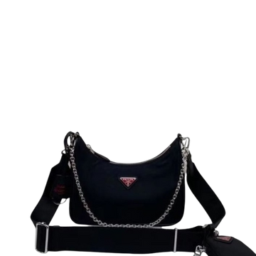 PR MINI RE-EDITION 2005 RE-NYLON BLACK WITH RED LOGO