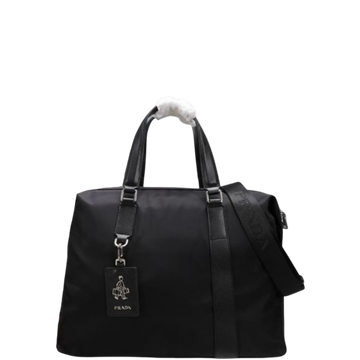 PR SAFFIANO LARGE TRALVER BAG BLACK