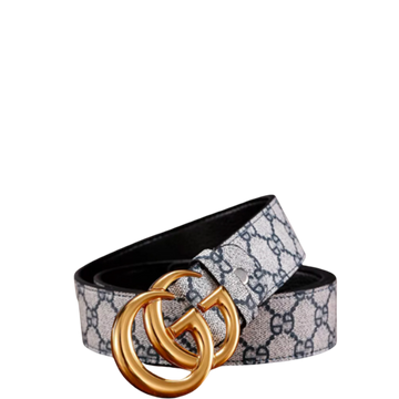 GG'S SUPREME BELT WITH G BUCKLE GOLD METAL 3.8CM