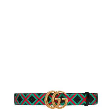 GG DOUBLE G CROSS PRINT BELT 3.8CM