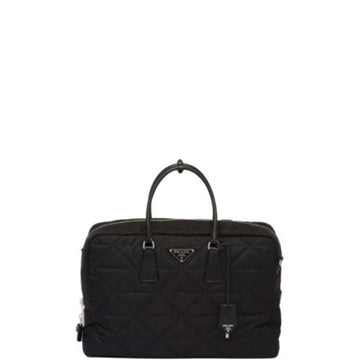 PR QUILTED RE NYLON TRAVEL BAG BLACK 43CM 2VA0092DGWF0002VOOO