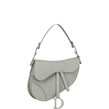 DIR SADDLE ULTRA MATTE CALFSKIN GREY