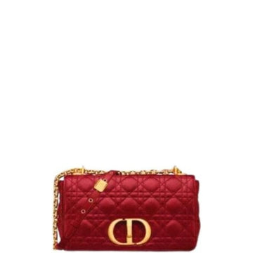 DIR CARO BAG SAND MEDIUM SUPPLE CANNAGE CALFSKIN RED 28CM