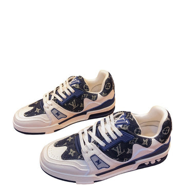 LUV TRAINER SNEAKER MONOGRAM DENIM WHITE/BLUE VIRGIL ABLOH