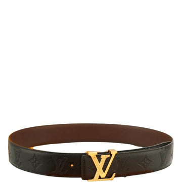 LUV ICONIC BLACK BELT GOLD BUCKLE 4.0CM