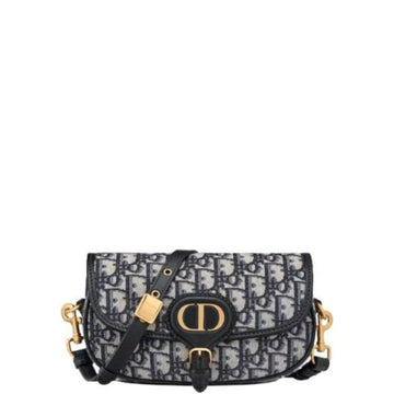 DIR BOBBY EAST-WEST BAG BLUE DIR OBLIQUE JACQUARD 22CM