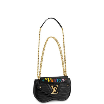 LUV NEW WAVE CHAIN BAG BLACK 25CM M55206