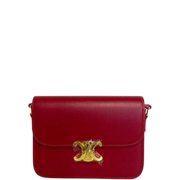 CE TEEN TRIOMPHE BAG IN SHINY CALFSKIN RED 18 CM