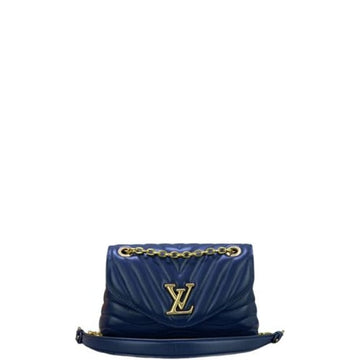 LUV NEW WAVE CHAIN BAG MM BLUE NAVY 24CM