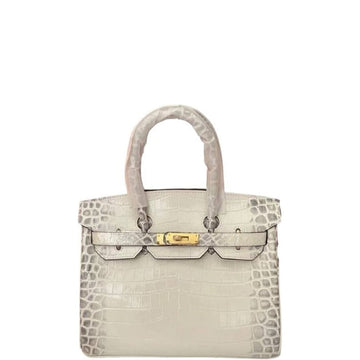 HM BIRKIN 30 CROCODILE HIMALAYA GOLD HARDWARE 30CM