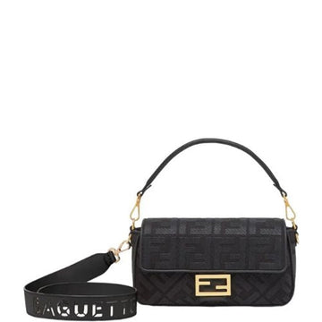 FD BAGUETTE CANVAS BAG BLACK 28CM 8BR600AMCDF1CF