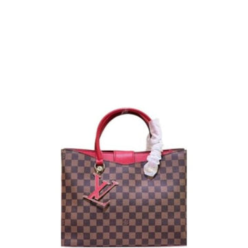 LUV RIVERSIDE BAG DAMIER EBENE RED 36CM