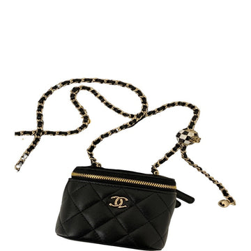 CHL VANITY WITH CHAIN BLACK 6.6 IN / 17 CM