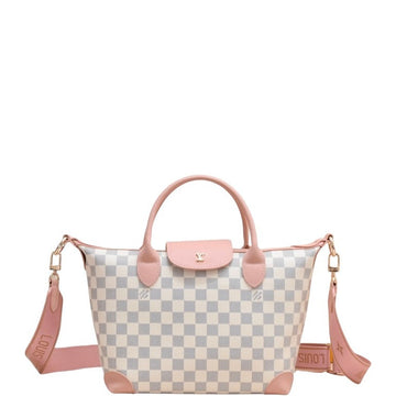 LUV TOTE BAG DAMIER AZUR PINK 26CM