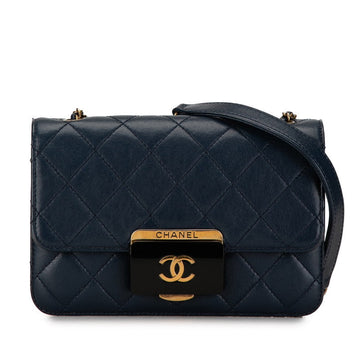 Top Quality Chanel Leather Coco Mark Matelasse Shoulder Bag