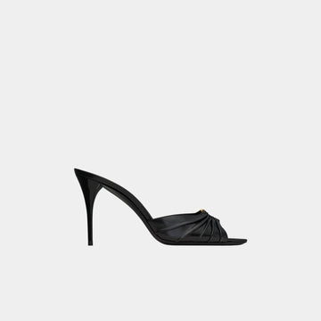 Babylone Mules In Smooth Lambskin Leather