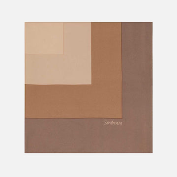 Yves Saint Laurent Square Scarf In Silk Twill