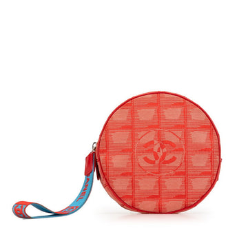 Top Quality Chanel Leather/canvas Coco Mark Pouch Red